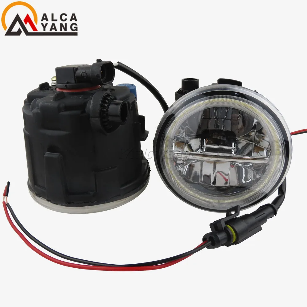 

2x Angel Eyes Car Styling Round LED Fog Light For Nissan Qashqai (J11, J11_) Closed Off-Road Vehicle 2013- For X-Trail T31