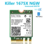 Сетевая карта AX210 M.2 NGFF, 5374 Мбитс, Killer 1675X, Wi-Fi, 6e, беспроводной адаптер Bluetooth 5,2, Intel AX210NGW для Windows 10 11