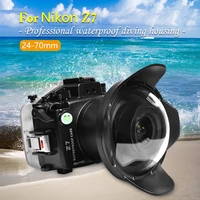 130fit40m ipx8 professional waterproof box diving camera housing for nikon z7 underwater drifting surfing swimming diving case