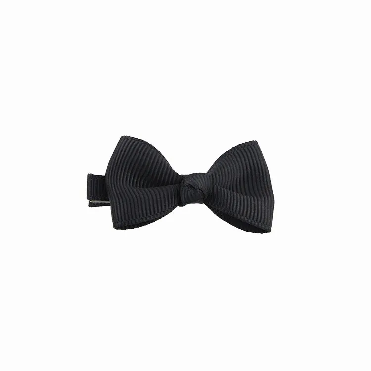 a01 Black 1,77 дюймов, цветная Изысканная заколка для волос для маленьких девочек, банты, ленточные заколки, заколки для волос, головные уборы для детей, партия ZYAA1725 - Цвет: a01 Black