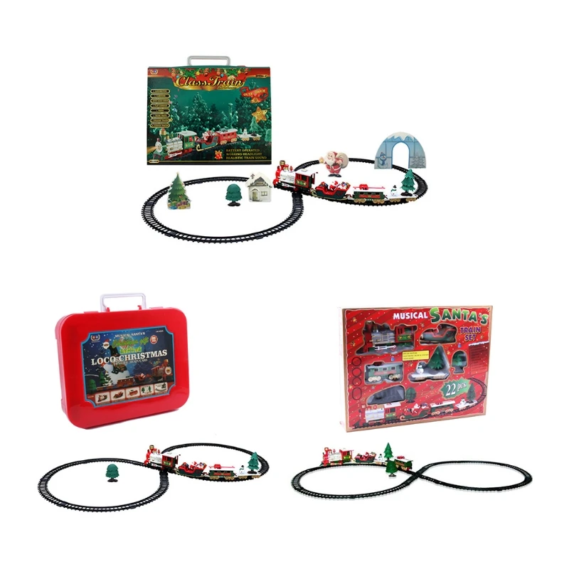 

Educational Train Toys Battery Operated Train with Round Tracks Railway Kit