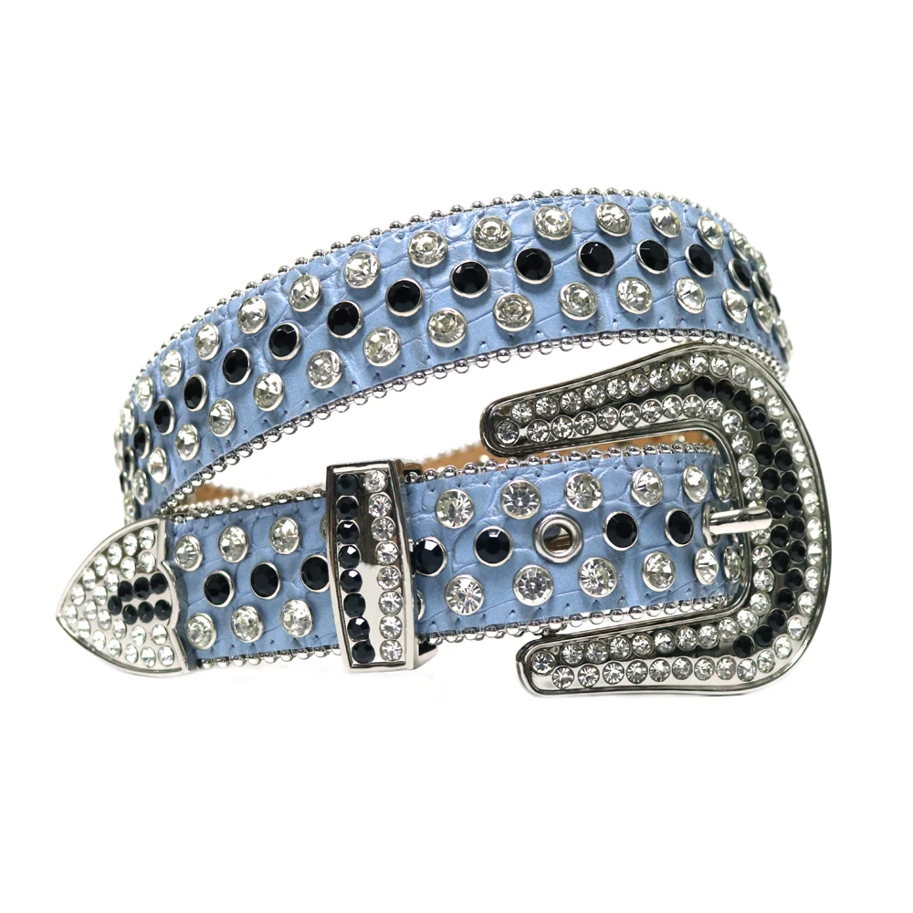 Western Rhinestone Belts Fashion Luxury Crystal Strap Diamond Belt for Men Cinturones Para Hombre ремень мужской кожаный