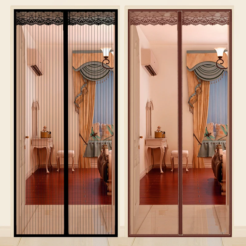 Противомоскитная Магнитная дверная сетка на крючках и петлях магнитная