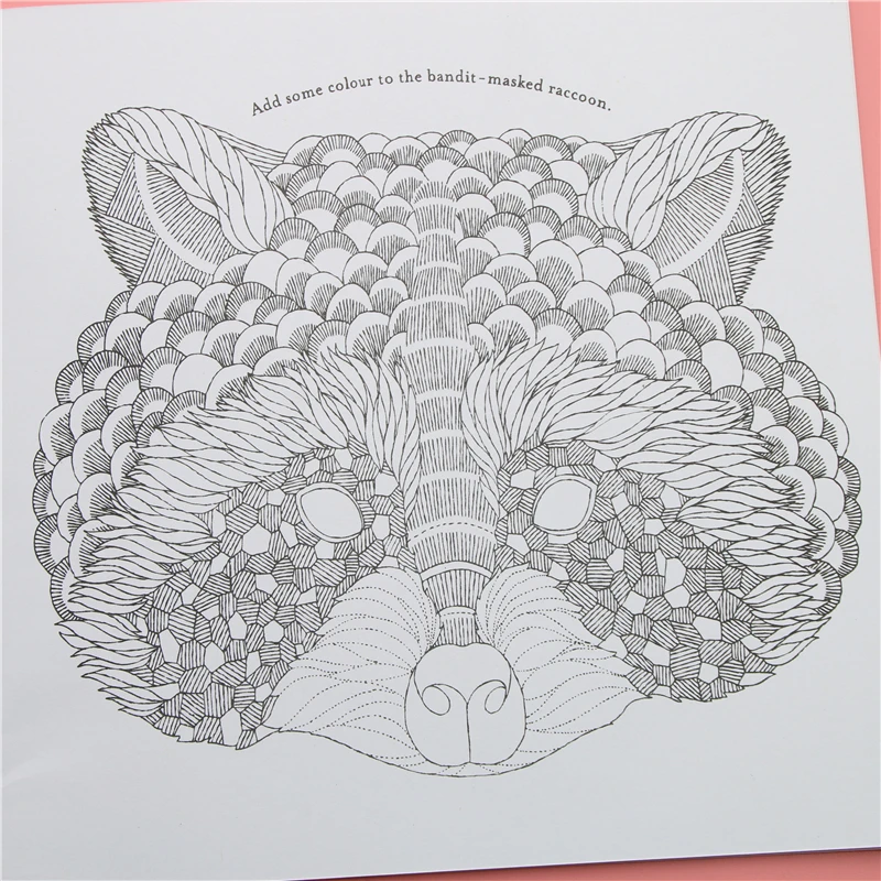 24 страницы животное Королевство английское издание книжка раскраска для детей и