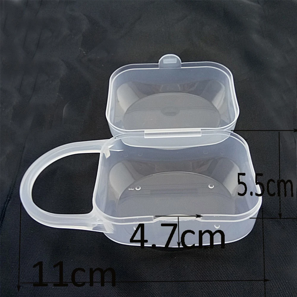 

1PC Baby Transparent Pacifier Box PP Wide Mouth Nipple Box Portable Dust Safe Holder Pacifier Dustproof Nipple Storage Box
