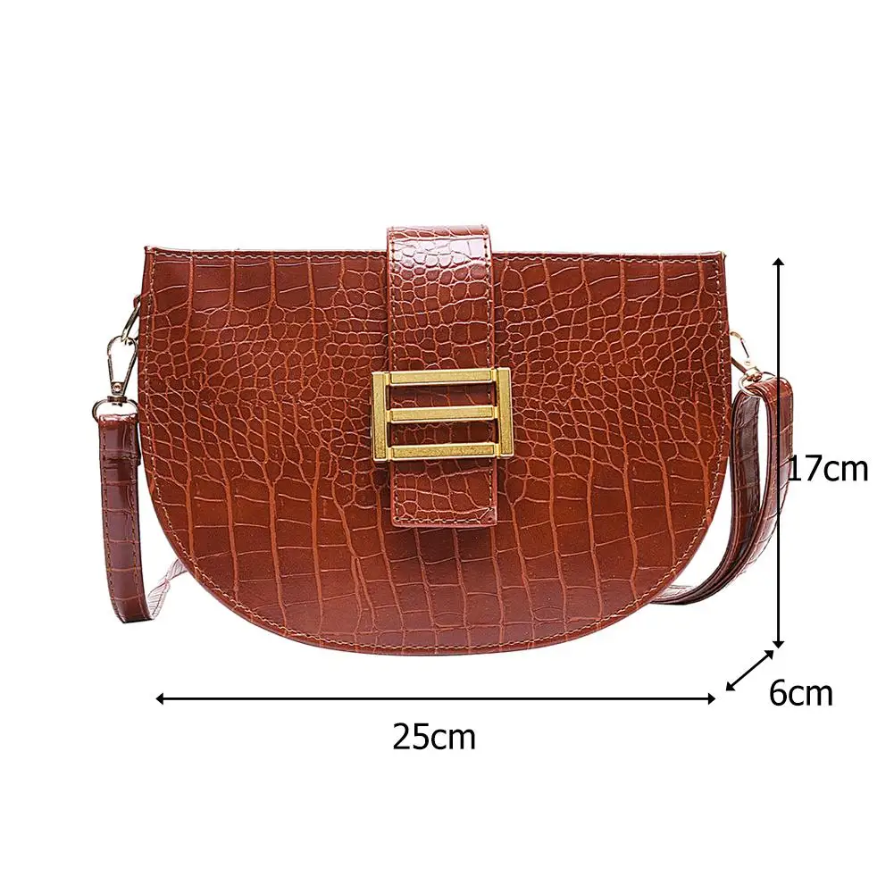 

Fashion Leather Crossbody Handbags Differentiate Full Personality Women Korean Solid Retro Shoulder Messenger Bag