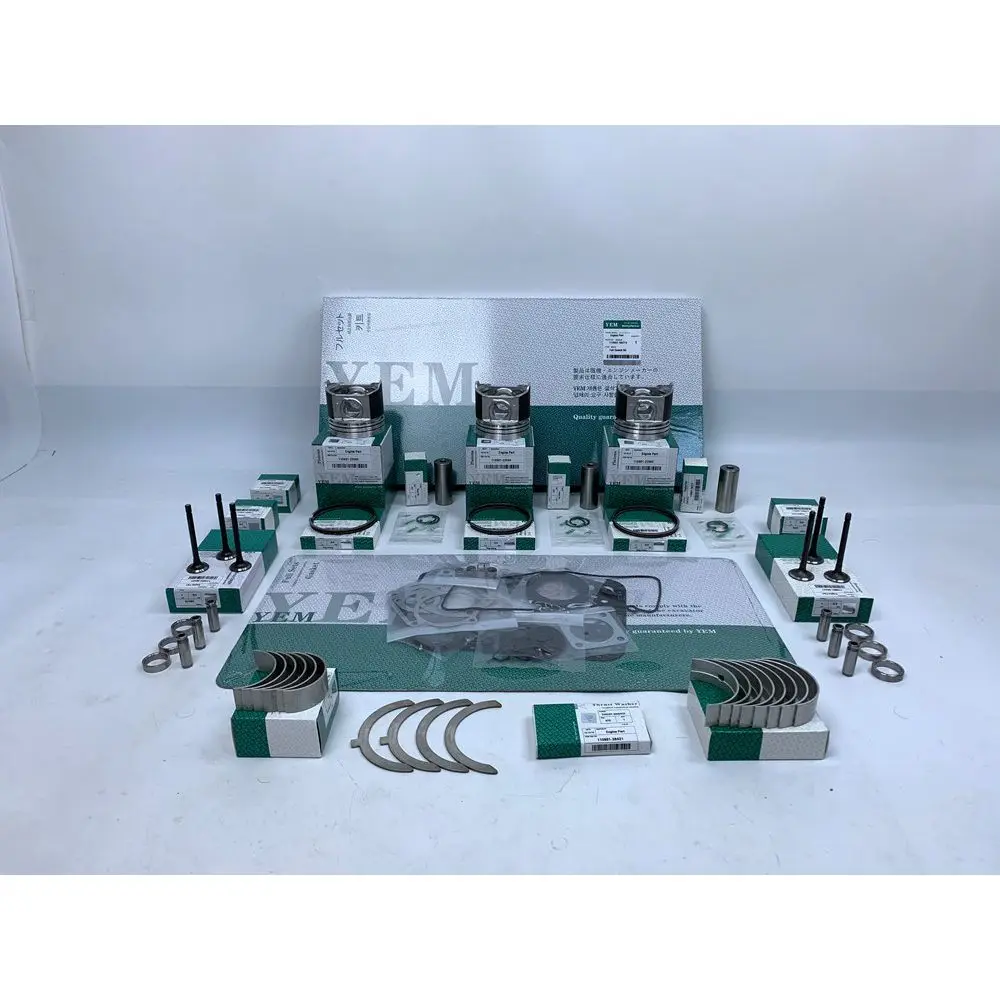 New Aftermaket Engine Part 3TNE84 Overhual Kit With Cylinder Gaskets Piston Rings Bearing Valves For Yanmar