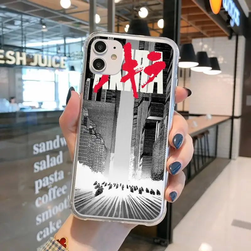 

Japanese Anime AKIRA Phone Case Transparent for iPhone 11 12 mini pro XS MAX 8 7 6 6S Plus X 5S SE 2020 XR