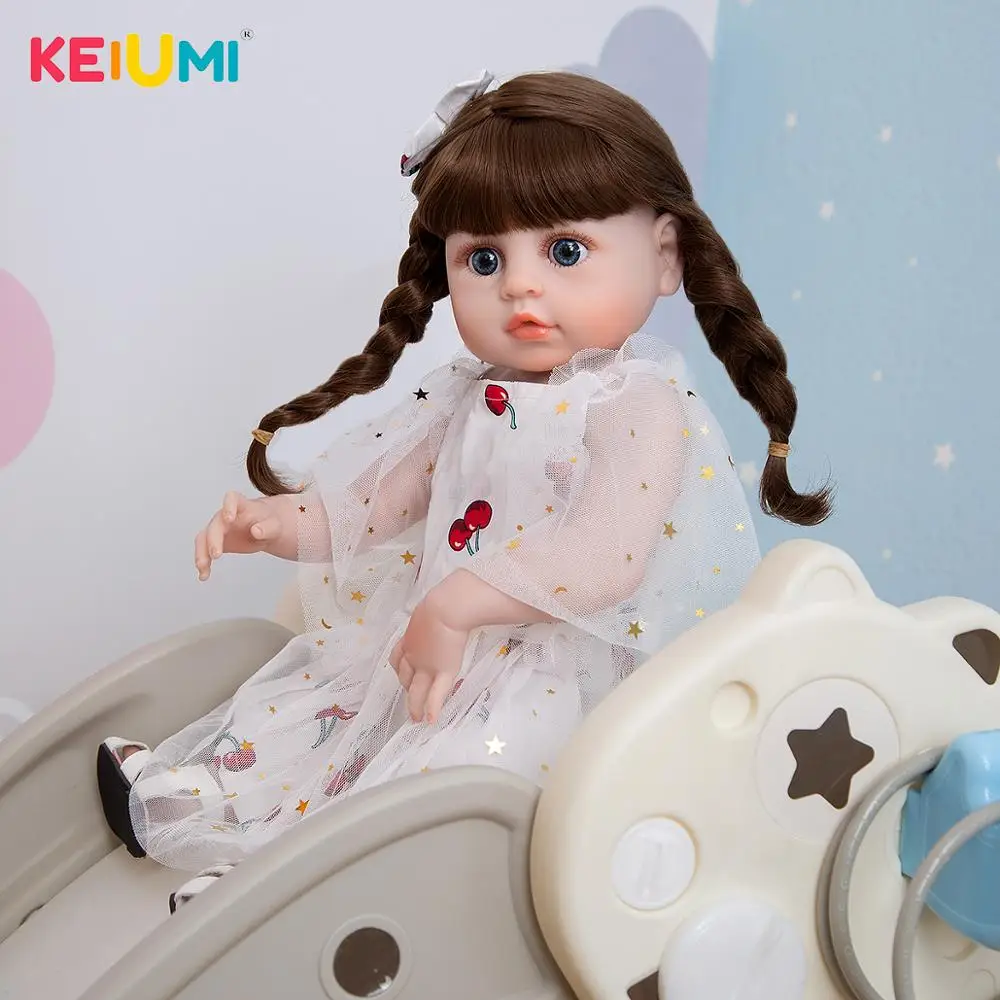 Игрушки KEIUMI для принцесс мягкая силиконовая кукла младенец малышей игрушки