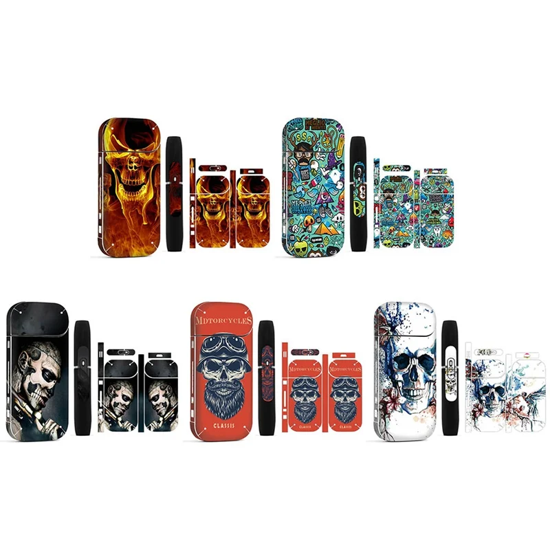 

Galaxy Sticker Skin For IQOS Sticker Printing Skin For IQOS Sticker 2.4 Plus Cover Punk Skull Adhesive Sticker Universal Case