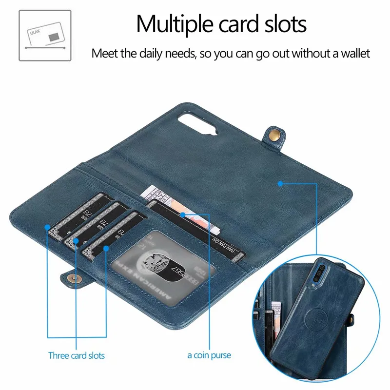 luxury flip leather wallet case for samsung galaxy s8 s9 s10 e note 8 9 10 plus a10 a20 a30 a40 a50 s a70 magnetic phone cover free global shipping