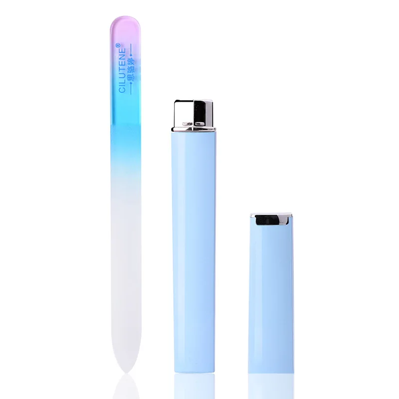 Оптовая продажа 1 шт. прочные пилочки для ногтей из хрустального стекла буфер