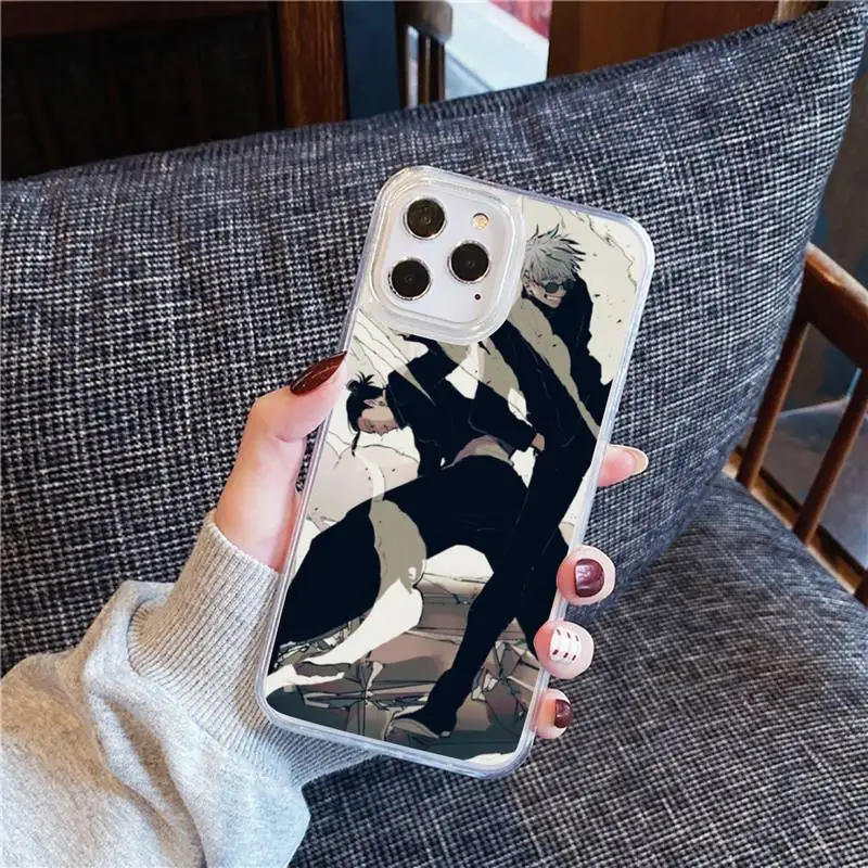 

Anime Cartoon Jujutsu Kaisen Phone Case For iphone 12 11 8 7 6s 6 5 5s 5c se plus mini x xs xr pro max Transparent soft