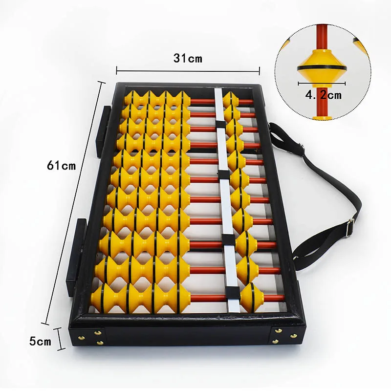 Высокое качество 11 столбик деревянные висячие Нескользящие Abacus большой размер