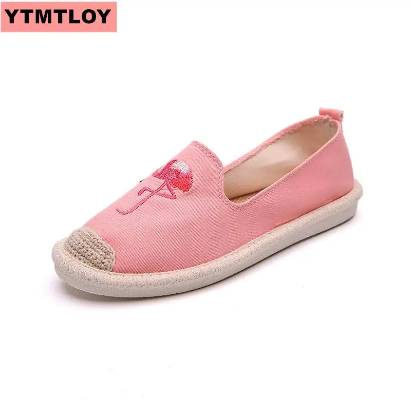 2019 Новый закругленные туфли на плоской подошве соломенная обувь в рыбацком стиле