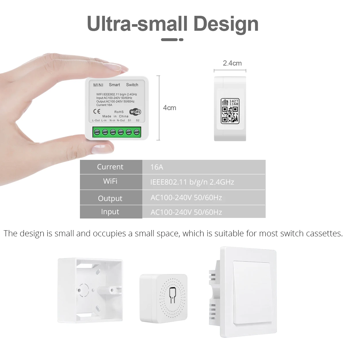 MINI WiFi Smart Switch 16A 2-Way Control Timer Wireless Home Relay Breaker Wall For Apple Homekit Alexa Google | Обустройство дома