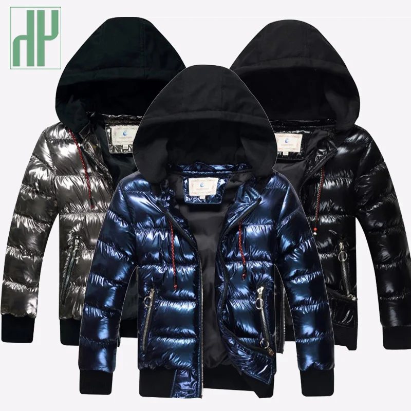 Зимняя куртка для мальчиков с хлопковой подкладкой детская зимняя капюшоном