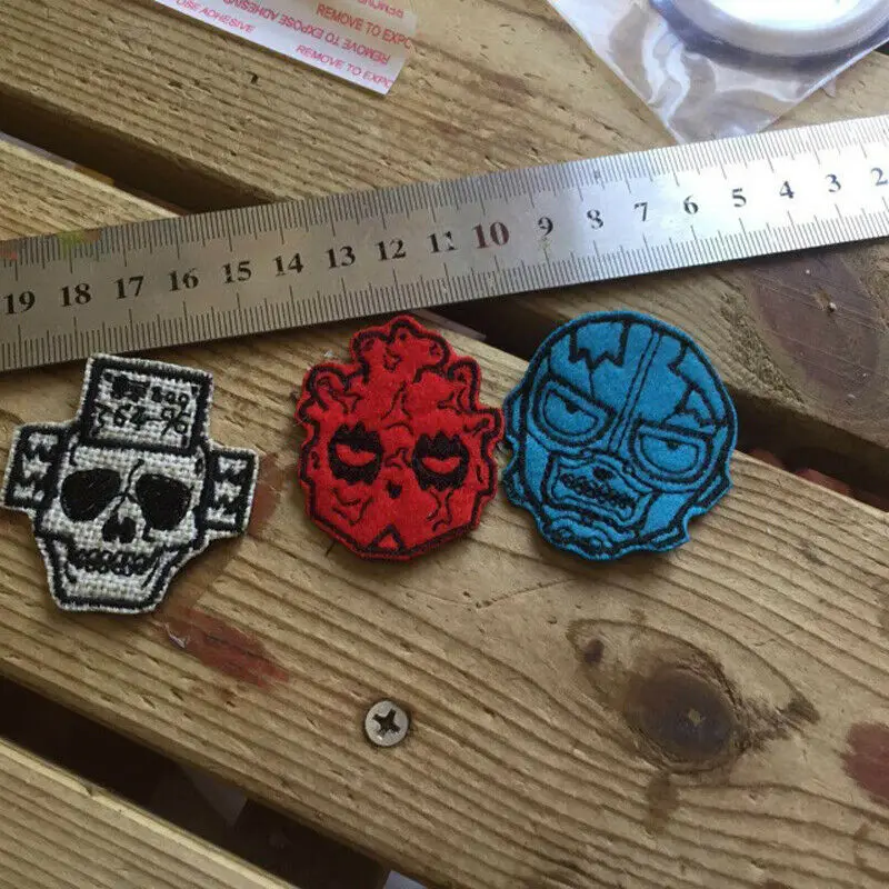 3 шт. Dorohedoro Kaiman Nikaidou хоррор вышивка Actical Patch Morale значок | Тематическая одежда и