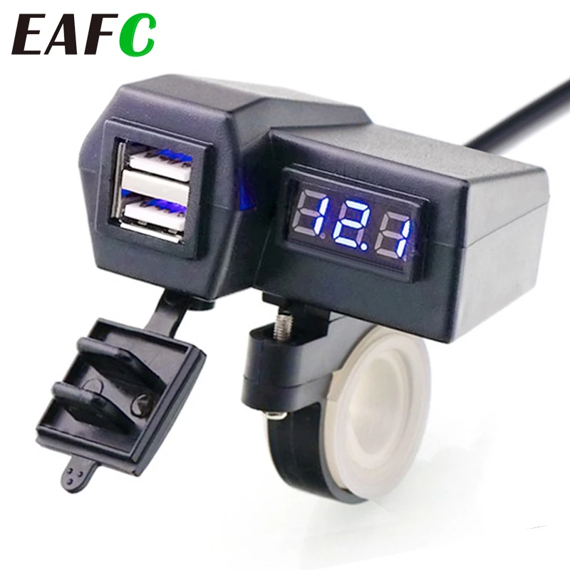 Зарядное устройство EAFC с двумя USB портами 12 В 3 1 А 2 + до 5 15 Вт|Кабели адаптеры и