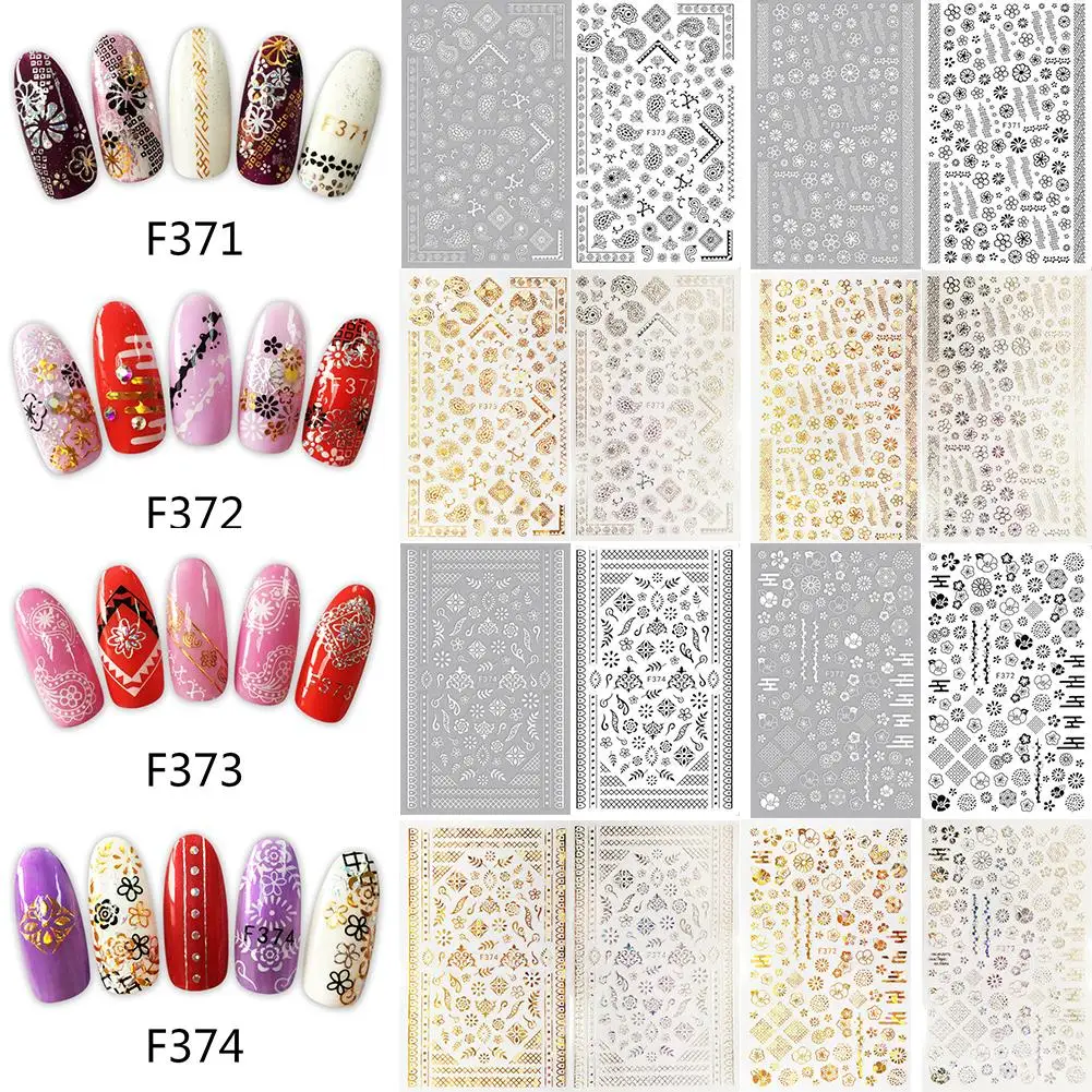 Изысканные наклейки для дизайна ногтей стикеры салона красоты самостоятельного