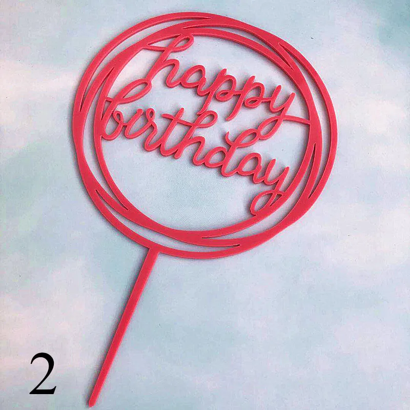 31 1 шт., украшение для торта с надписью «Happy Birthday», украшение в виде блестящей звезды на день рождения, зеркальный акриловый Топпер для торта, декор для торта в честь рождения ребенка - Цвет: 31