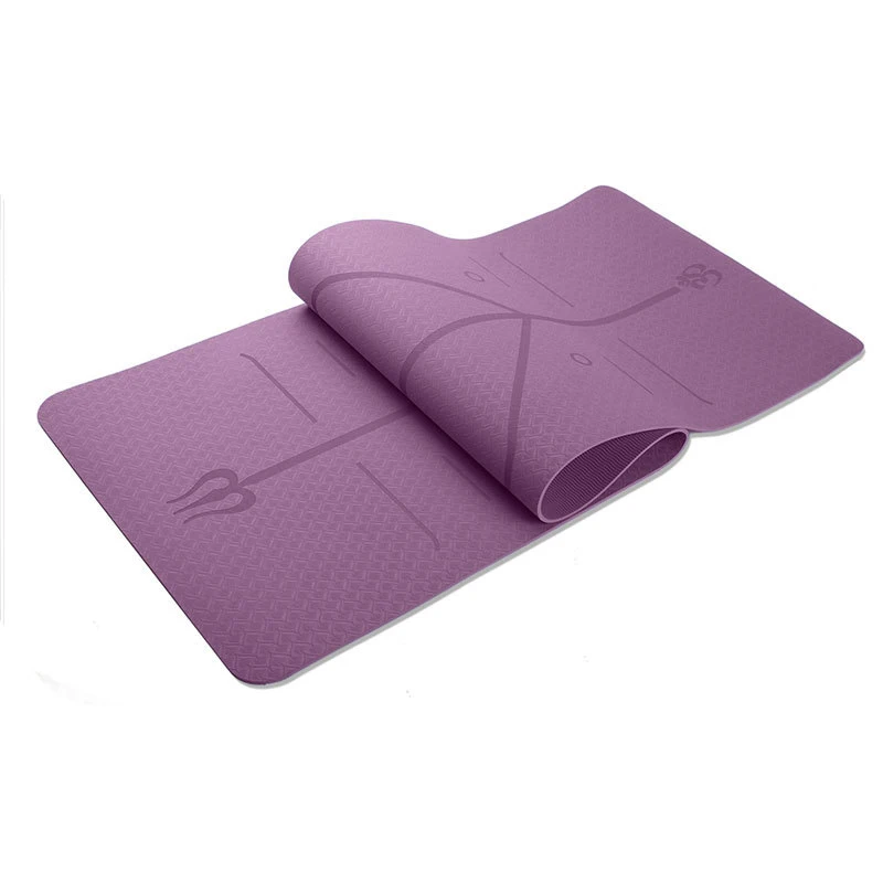 TPE yoga mat body line fitness 6mm multi-functional environmental protection | Спорт и развлечения