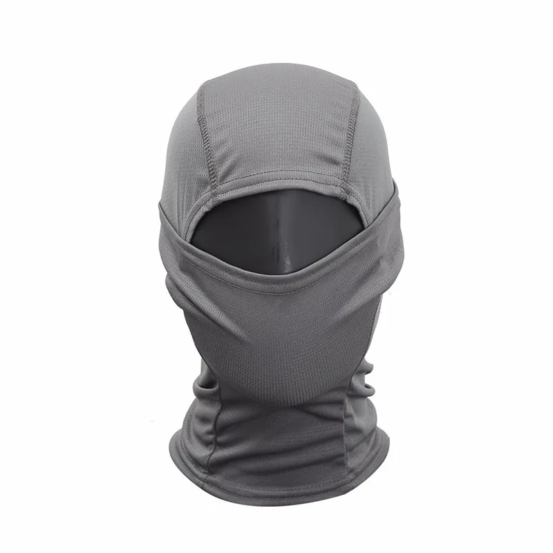 Grey Military Tactical Hunting Camouflage Balaclava Face Mask Airsoft Paintball Gear Motorcycle Ski Cycling Protect Full Face Mask - Цвет: Grey