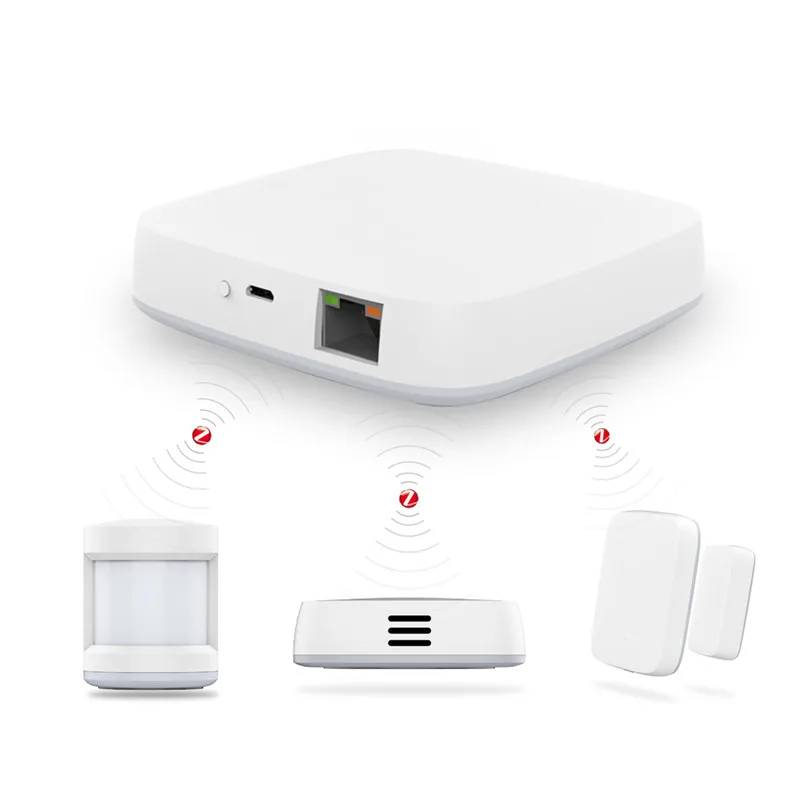 Zigbee Kit Tuya Smart ZigBee шлюз хаб домашней автоматизации сцена охранной сигнализации комплект PIR двери и окна датчик температуры и влажности умный срок службы - Цвет: Zigbee Kit