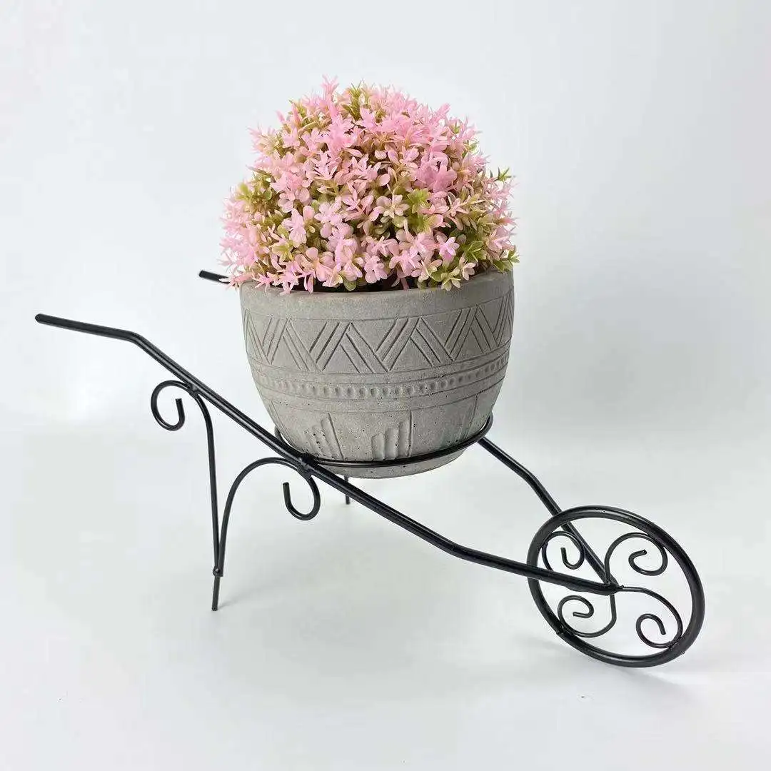 

Retro flower basket car retro furnishings decorative resin cement flower pot