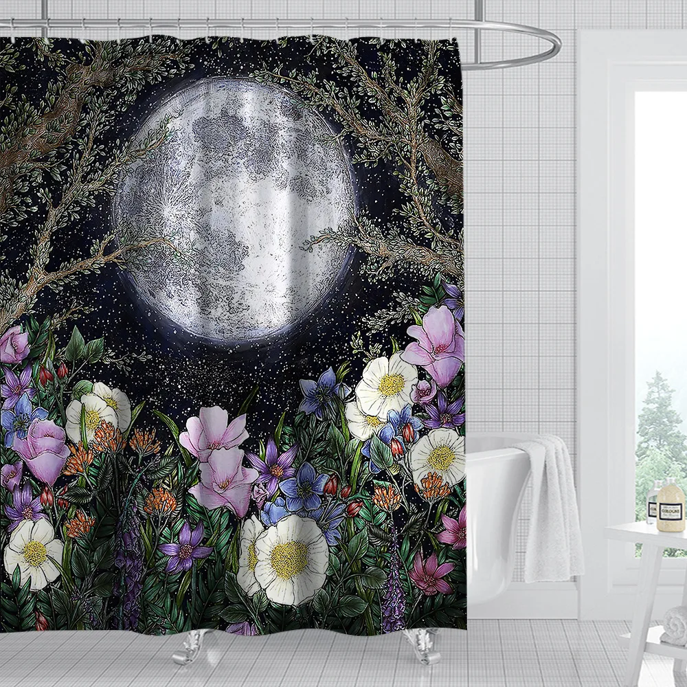 

Psychedelic Butterfly Mushroom Shower Curtain Bathroom Curtain Frabic Waterproof Polyester Bathroom Decor Sets with Hooks