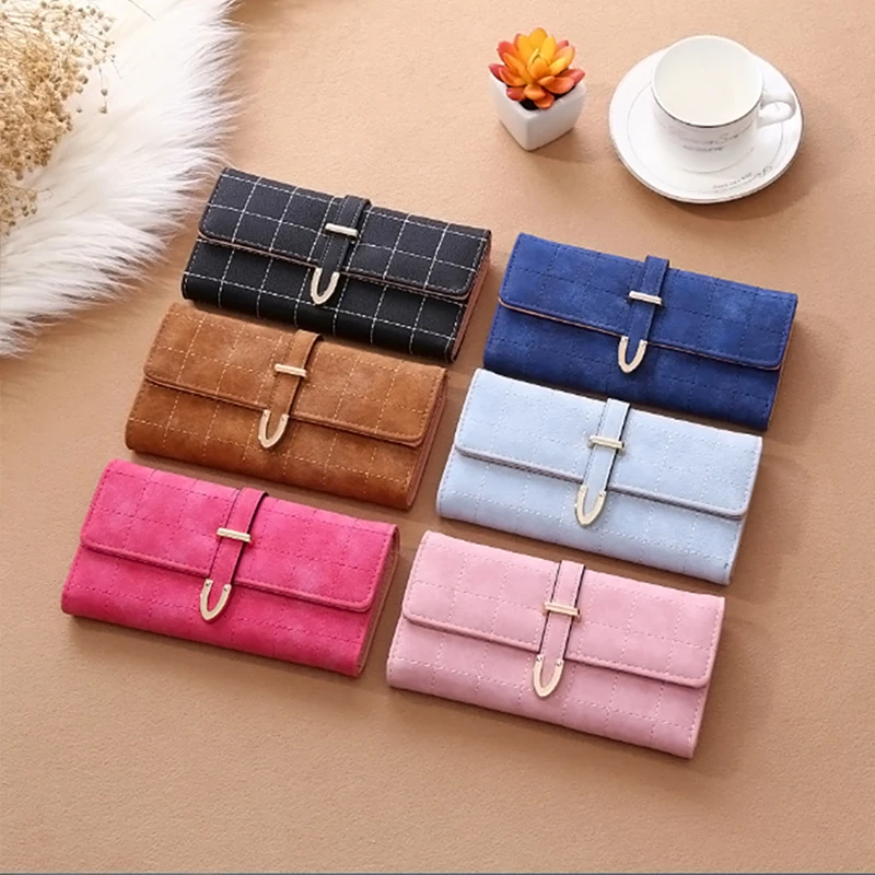 Fashion Wallet long Zipper Multi Card Position Coin Scrub Purse Ladies Holder Leather Women Handbag | Багаж и сумки