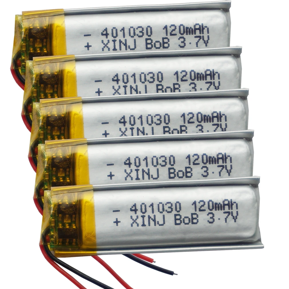XINJ 3 7 V 120 mAh литий полимерный аккумулятор Lipo 401030 для наушников Bluetooth записывающая