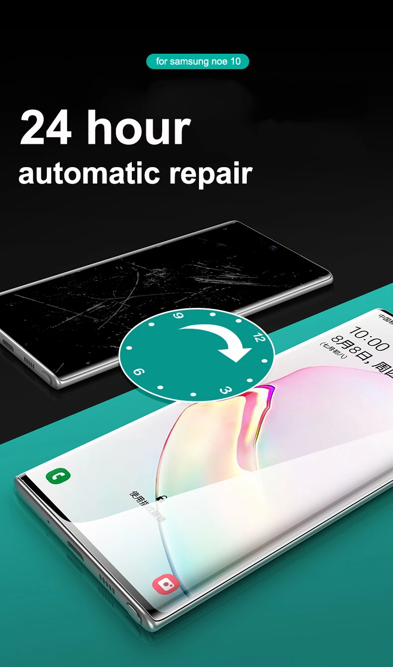 Lamorniea 20D передняя+ задняя защитная пленка для экрана samsung Galaxy Note 10 Pro S10 Plus S10 5G Note 9 8 S8 S9 Plus Гидрогелевая мягкая пленка