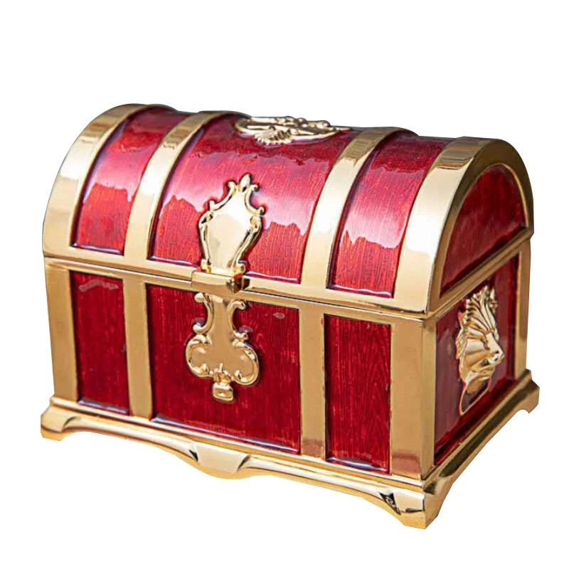 Винтажный пират сундук с сокровищами чехол для хранения подарков ожерелье