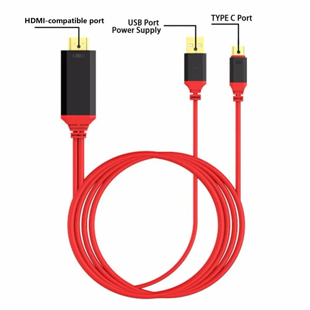 4K MHL Type C к HDMI-совместимый Av ТВ адаптер для Samsung Note 10/ 9 /8/ S10 /S9 /S8 Plus портативный -
