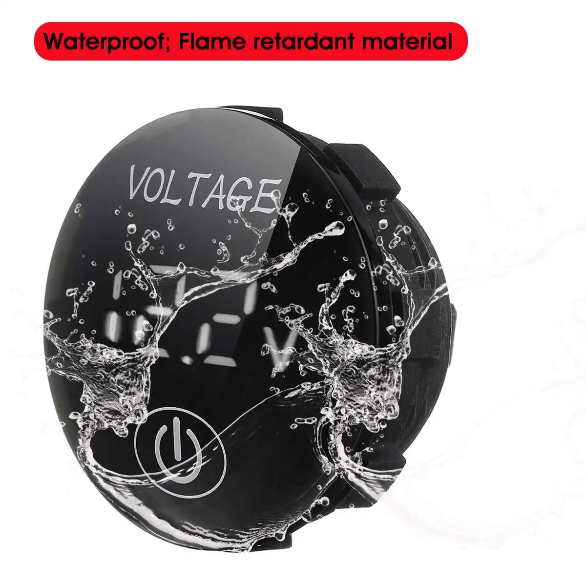 Измеритель напряжения для автомобиля и мотоцикла с сенсорным экраном