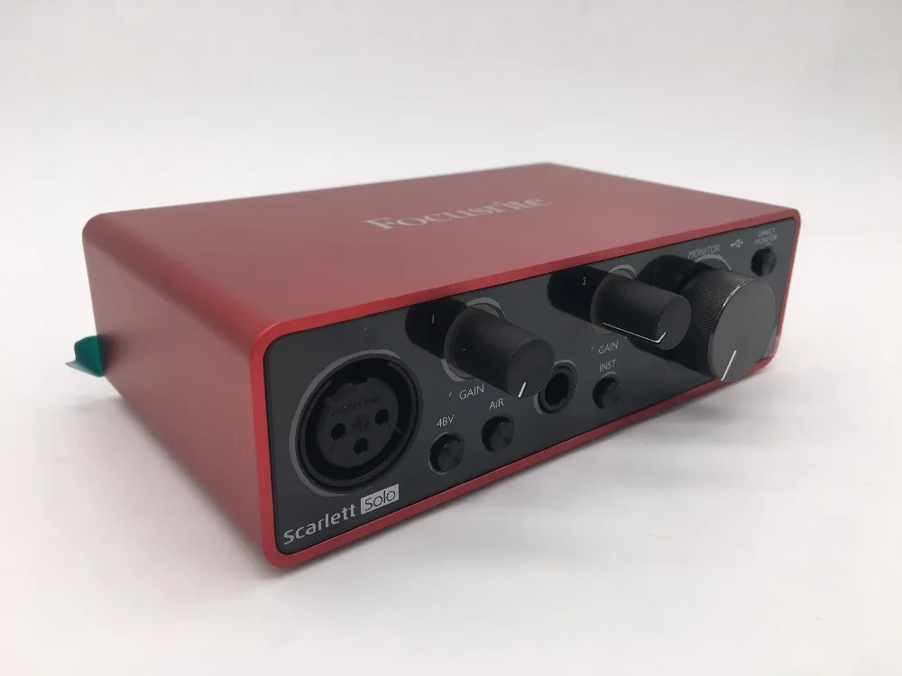 Модернизированный Focusrite Scarlett Solo 3rd gen USB аудио интерфейс звуковая карта 24 бит/192 кГц AD-конвертеры для записи микрофонной гитары