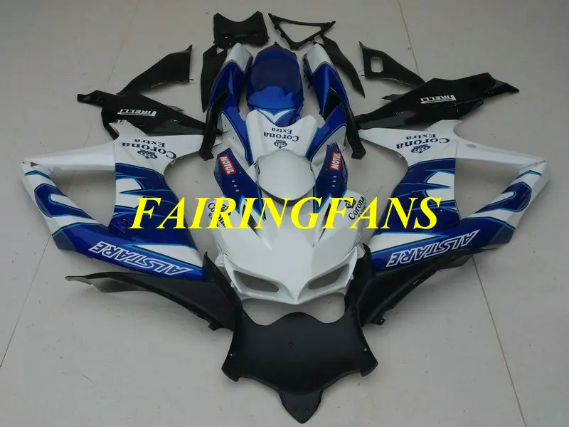 Комплект обтекателей под давлением для GSXR600 750 K8 08 09 GSXR 600 GSXR750 2008 2009 ABS белые синие