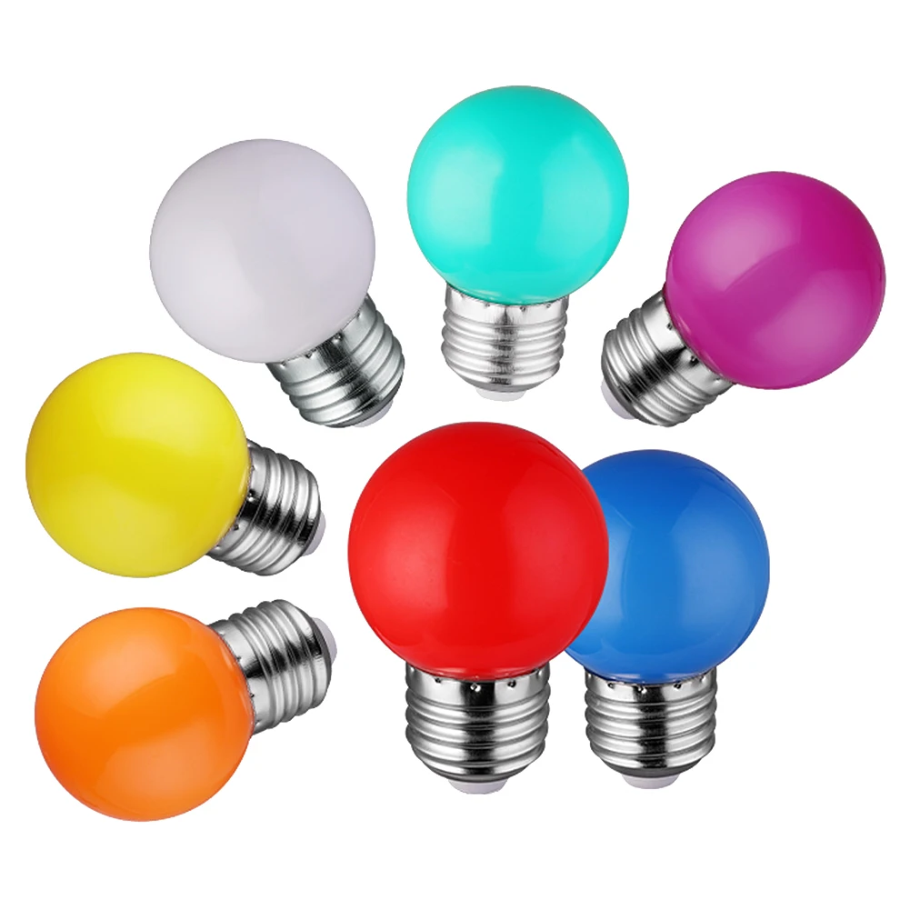 Цветная светодиодная лампа E27 для бара красная синяя зеленая желтая розовая
