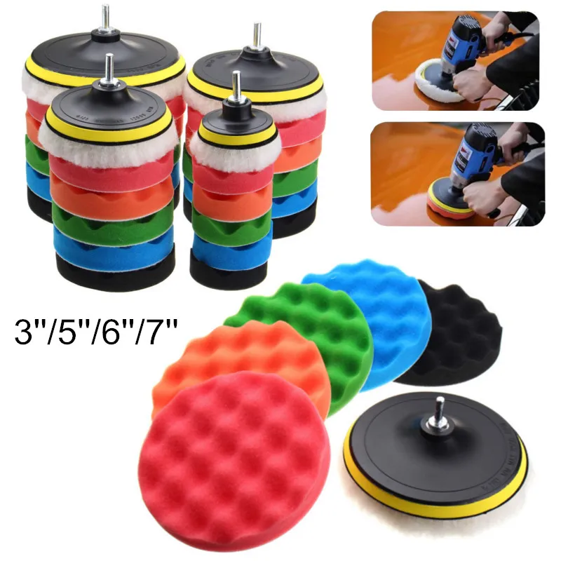 Набор Губка для полировки автомобиля абразивные инструменты 7 шт./комплект 3 5 6
