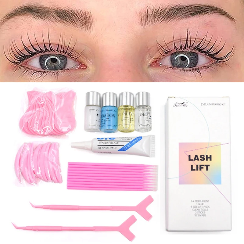 

32 шт. полный ресниц Лифт комплект, простая быстрая завивка ресниц, полу-Perminant Set простая в использовании глаз завивка ресниц инструмент