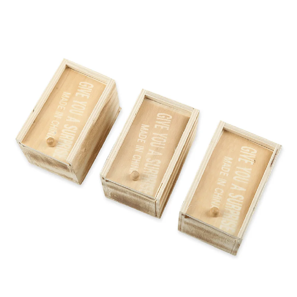 Новинка шуточная игрушка деревянная розыгрыш забавная пугающая Маленькая