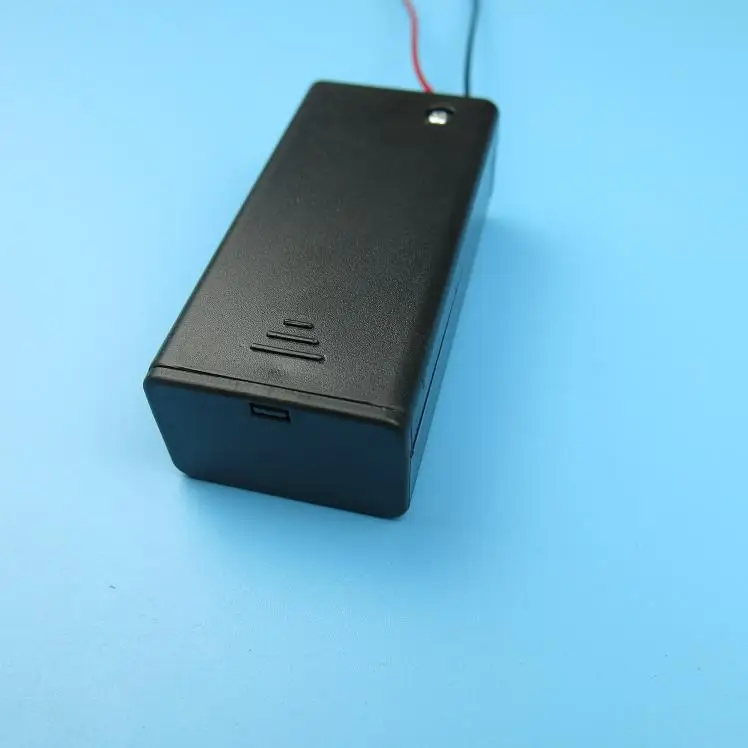 1 шт. 9 в чехол для аккумулятора вольт PP3 Батарейный держатель коробка DC с проводом