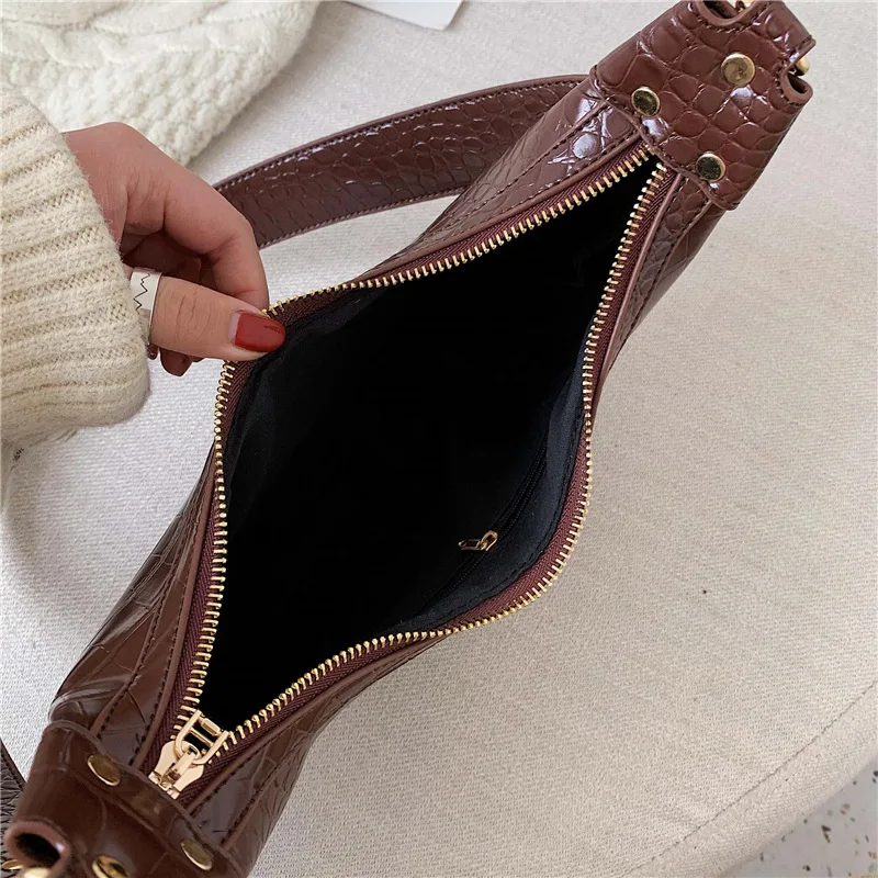 CAIOAIFEI Новая Мода Аллигатор женская маленькая сумка Высокое качество PU Кожа