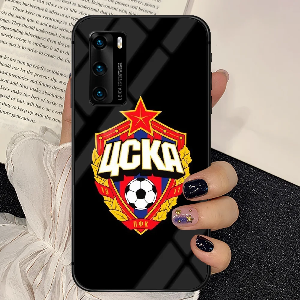 

Russian football PFC CSKA Moscow Phone Tempered Glass Case Cover For Huawei P Nova Mate 5T 20 30 40 E Pro Lite Smart 2019 2021