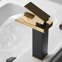 tt copper table wash wash basin basin hot and cold faucet bathroom cabinet bathroom black waterfall