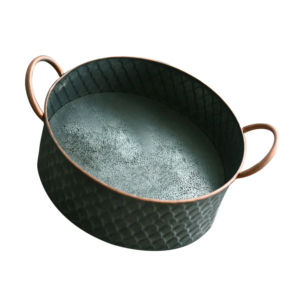 

1Pc Creative Food Storage Basket Multifunctional Metal Snacks Fruit Cake Basket