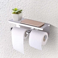 wall mounted double roll toilet paper storage rack stainless steel toilet paper holder bathroom paper tissue roll tissue rack