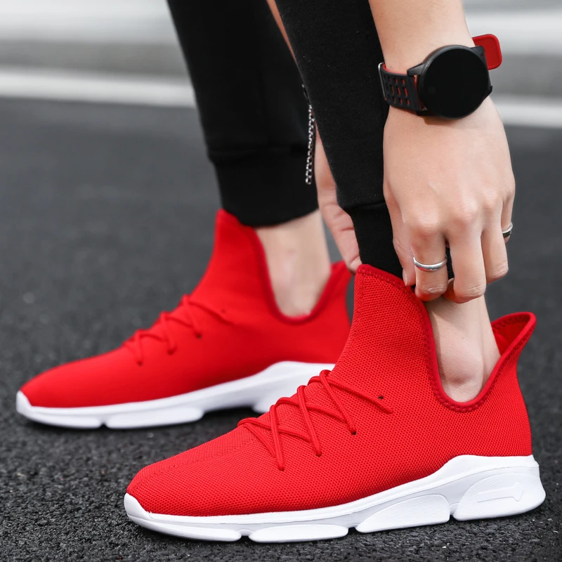 2020 New Mesh Sneakers Men Shoes sock trainers Hip Hop Casual Breathable Male Fashion Walking Footwear Comfortable | Обувь