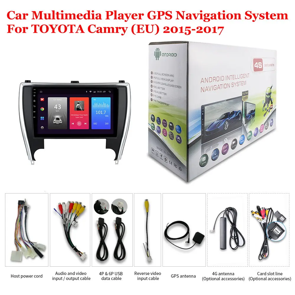 

For TOYOTA Camry (EU) 2015-2017 Car Accessories Android Multimedia Player Radio 10inch IPS Screen Stereo GPS Navigation System